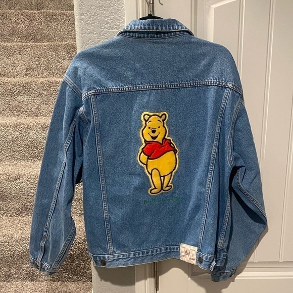 Vintage Winnie The Pooh Denim jacket size large - Picture 1 of 11
